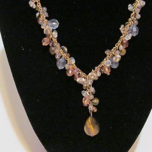 Vintage Avon choker tigers eye necklace set